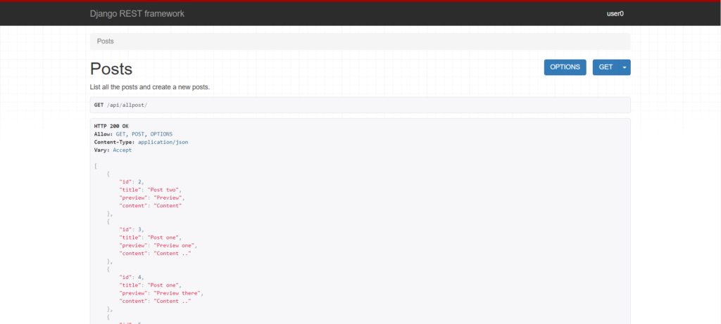 Rest Framework Django manascode